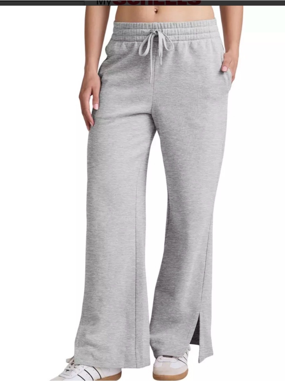Beyond Yoga LuxeFleece Side Slit Wide Leg Pants-short inseam 28”